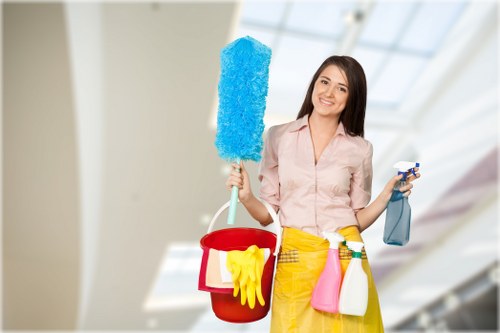 Waste handling and responsible disposal during cleaning services