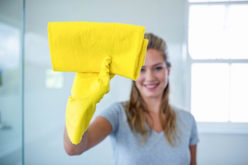 Carpet cleaning operations carried out with health and safety controls